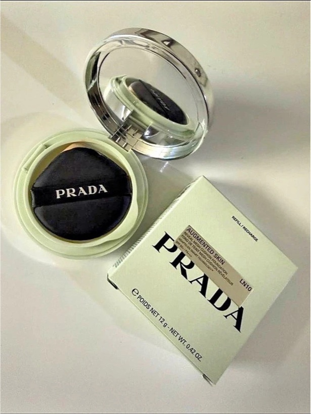 Prada Augmented Skin Reveal Mesh Cushion Foundation LN10 Cushion Foundation LN10